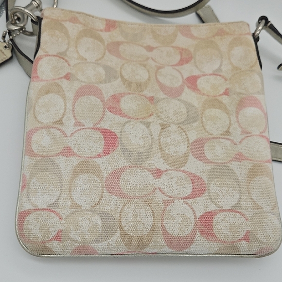 Coach Beige and Pink Patterned Crossbody Bag - Picture 4 of 6